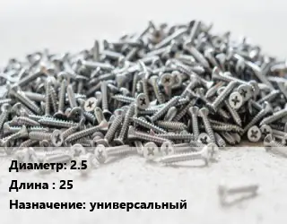 Шуруп 2.5х25 универсальный